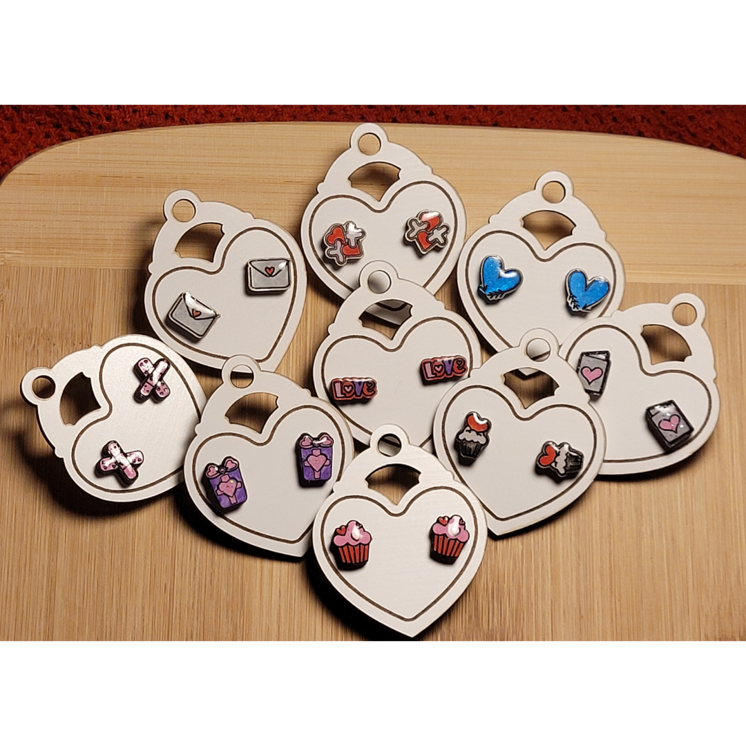 Handcrafted Valentines Day Stud Earrings - Be My Valentine Collection