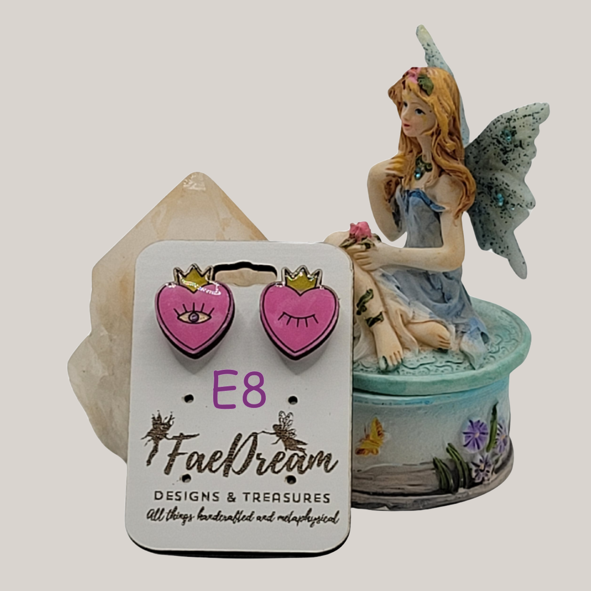 Handcrafted Valentines Day Stud Earrings - All Yours Collection