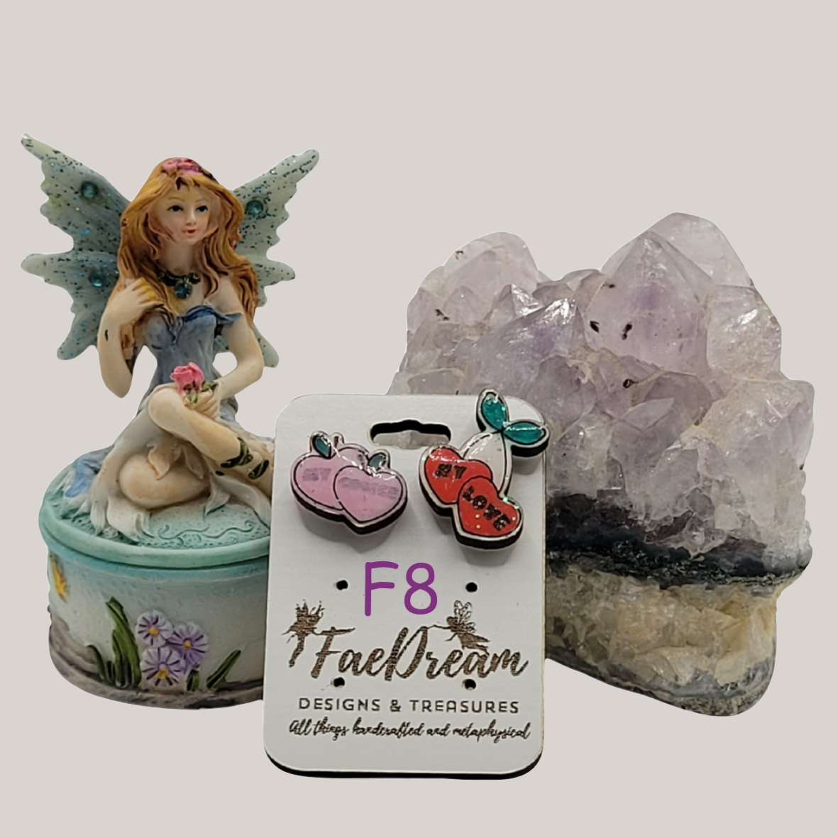Handcrafted Valentines Day Stud Earrings - All Yours Collection