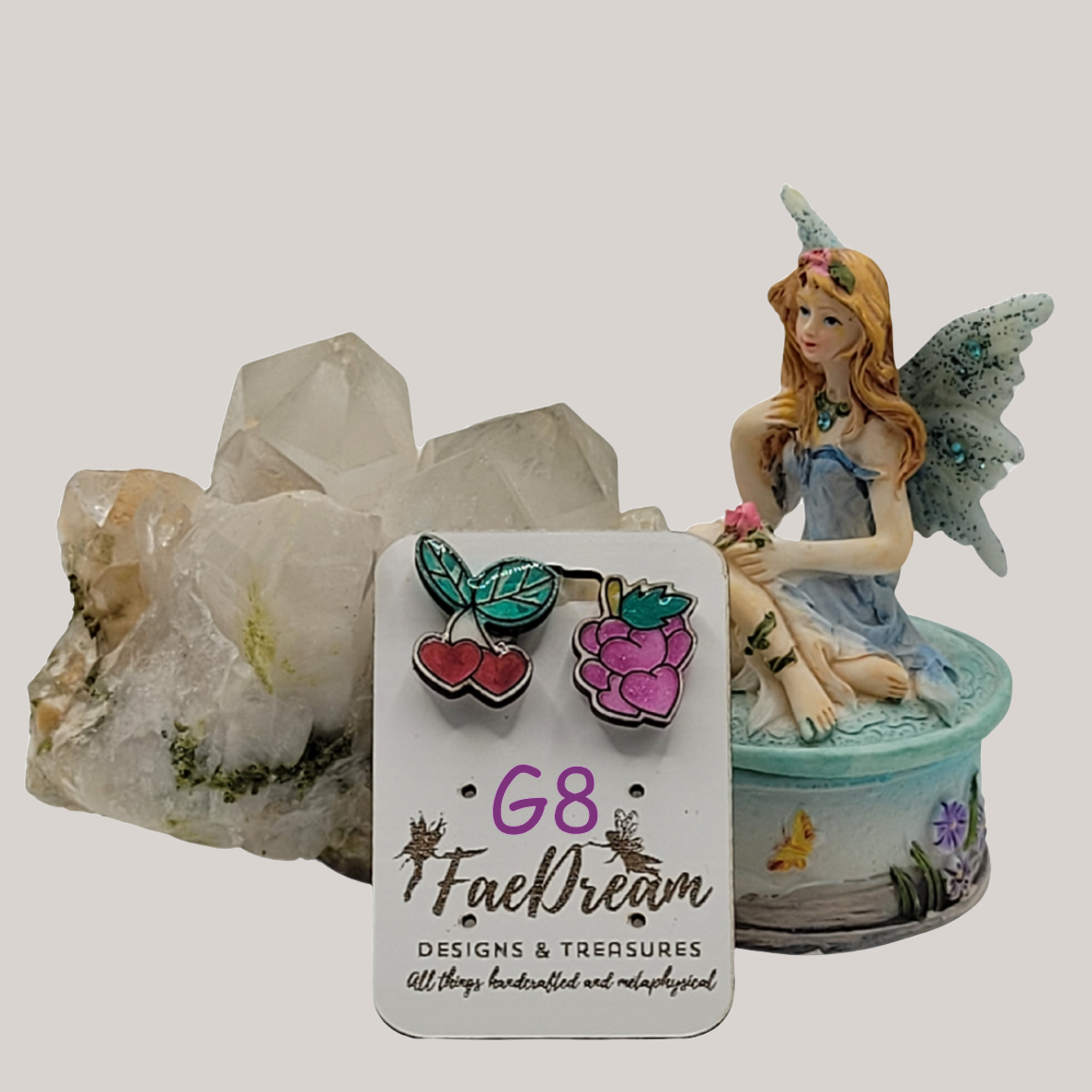 Handcrafted Valentines Day Stud Earrings - All Yours Collection