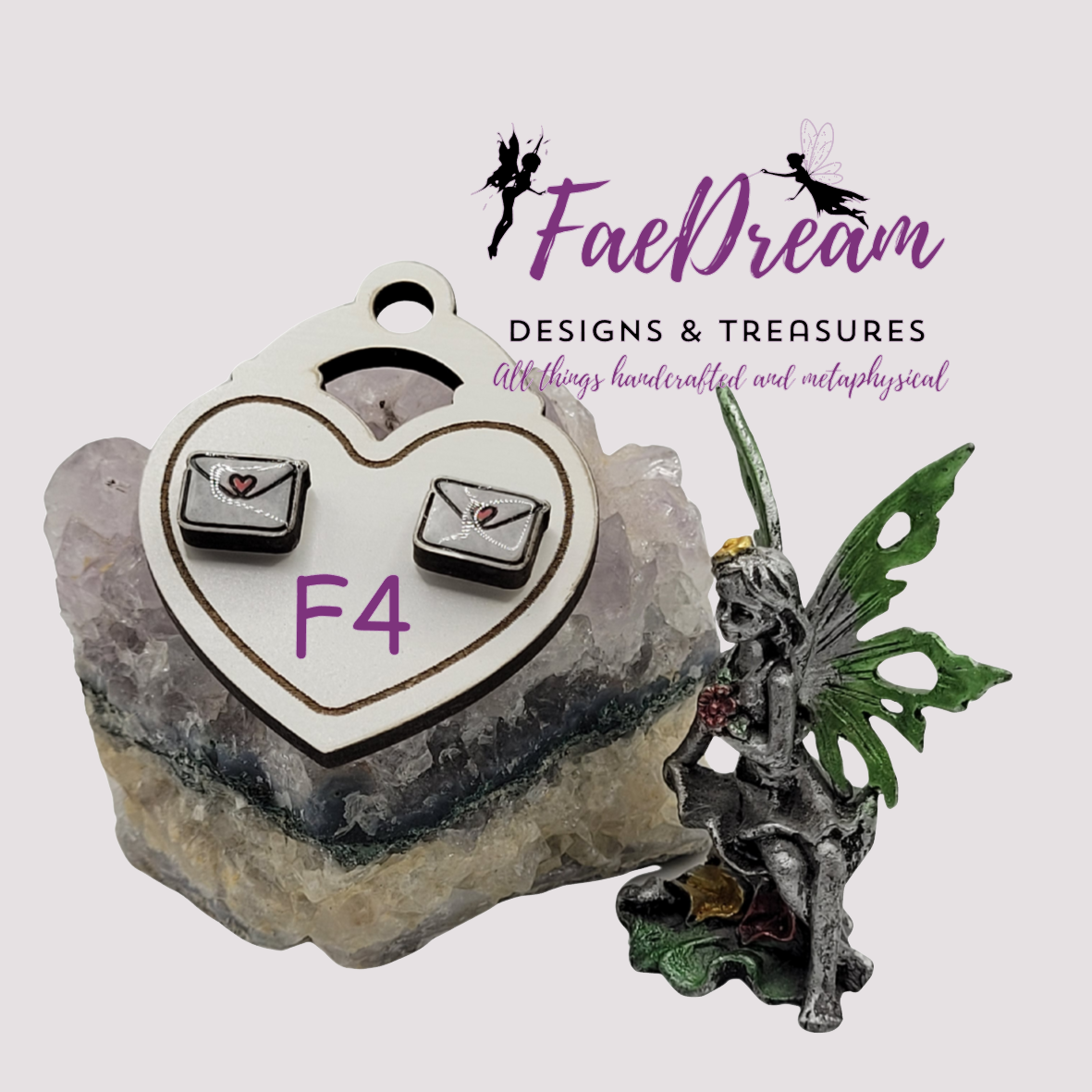 Handcrafted Valentines Day Stud Earrings - Be My Valentine Collection