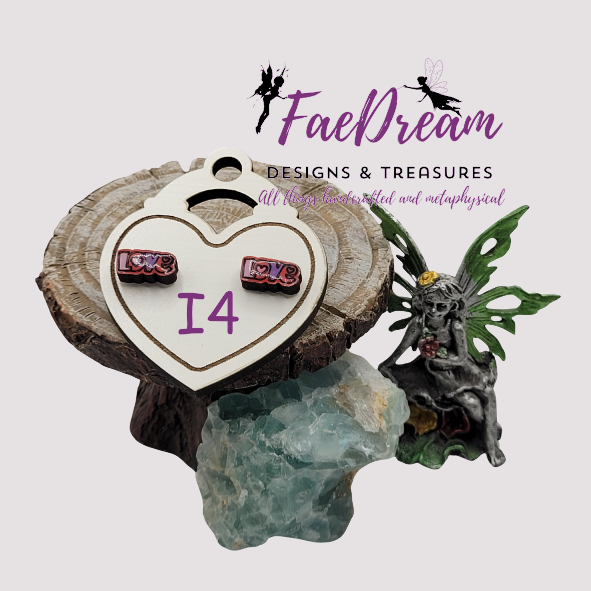 Handcrafted Valentines Day Stud Earrings - Be My Valentine Collection