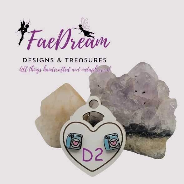 Handcrafted Valentines Day Stud Earrings - Sweethearts Collection