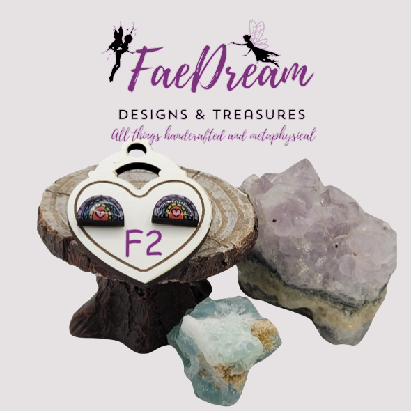 Handcrafted Valentines Day Stud Earrings - Sweethearts Collection