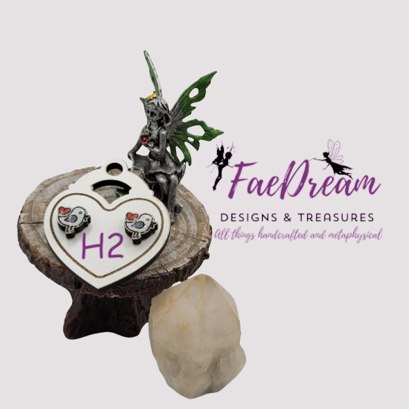 Handcrafted Valentines Day Stud Earrings - Sweethearts Collection