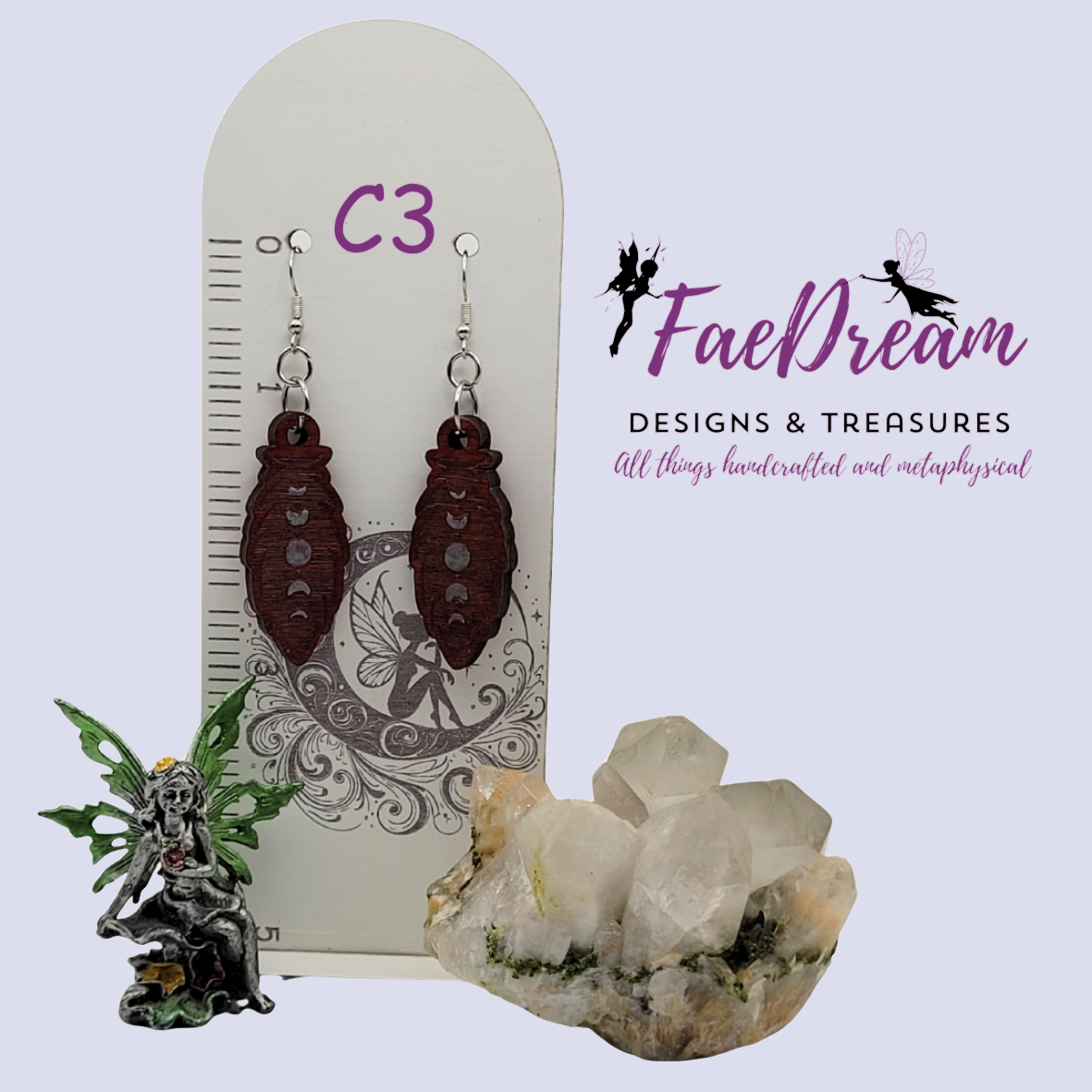 Handcrafted Mystical Earrings from the Enchanted Sky - Collection 4