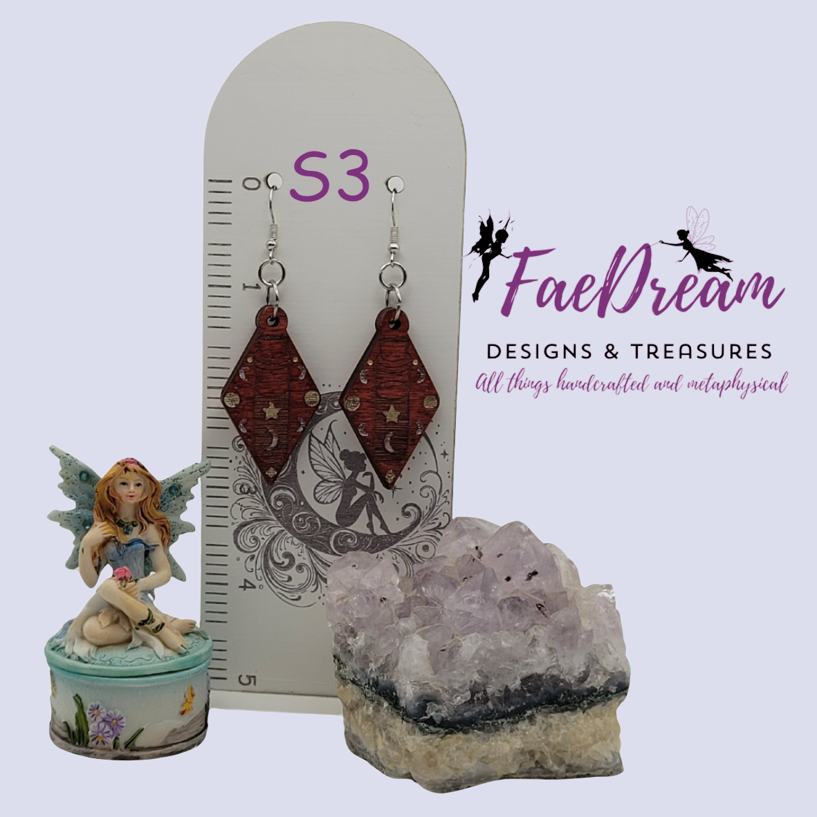 Handcrafted Mystical Earrings from the Enchanted Sky - Collection 7