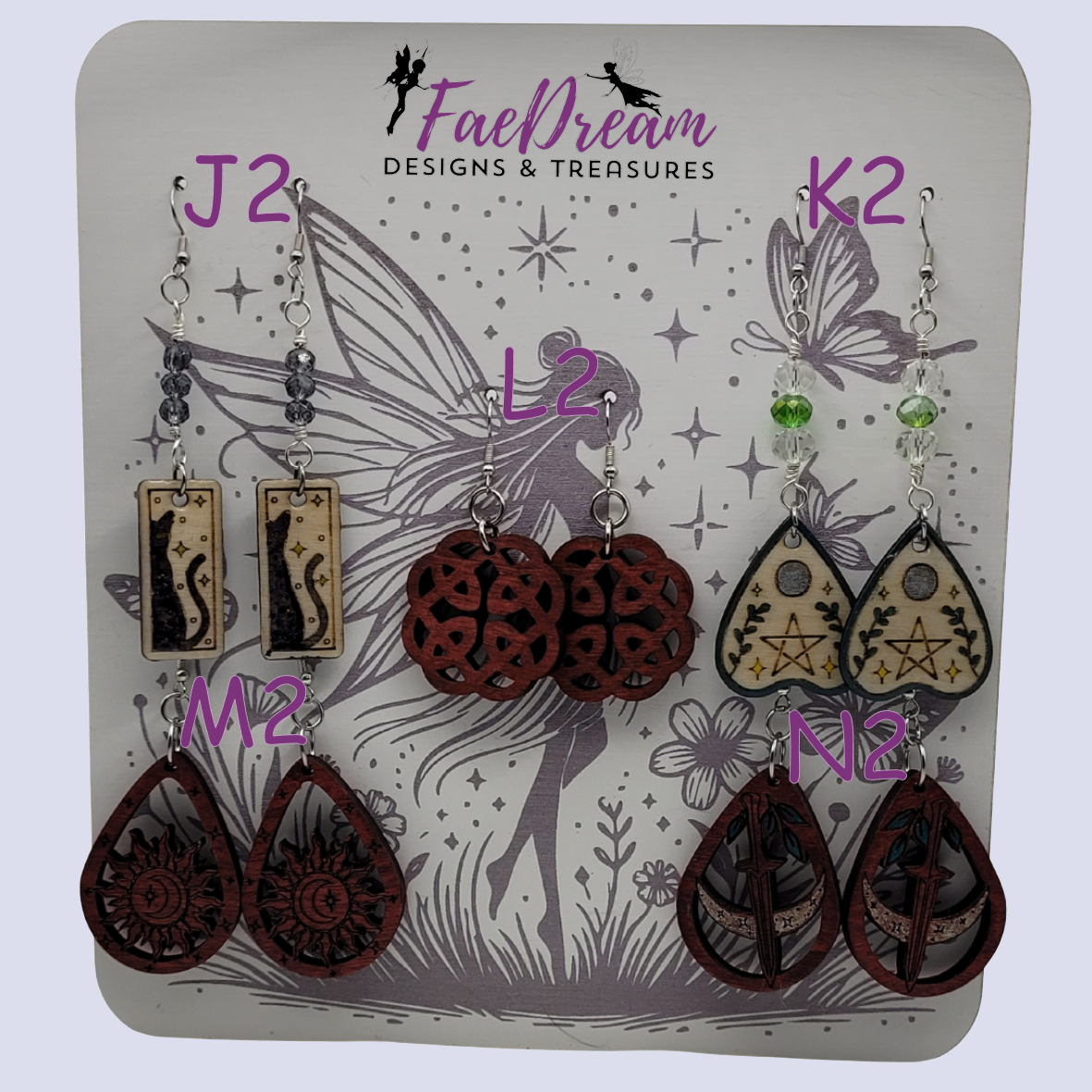 Handcrafted Mystical Earrings from the Enchanted Sky - Collection 3