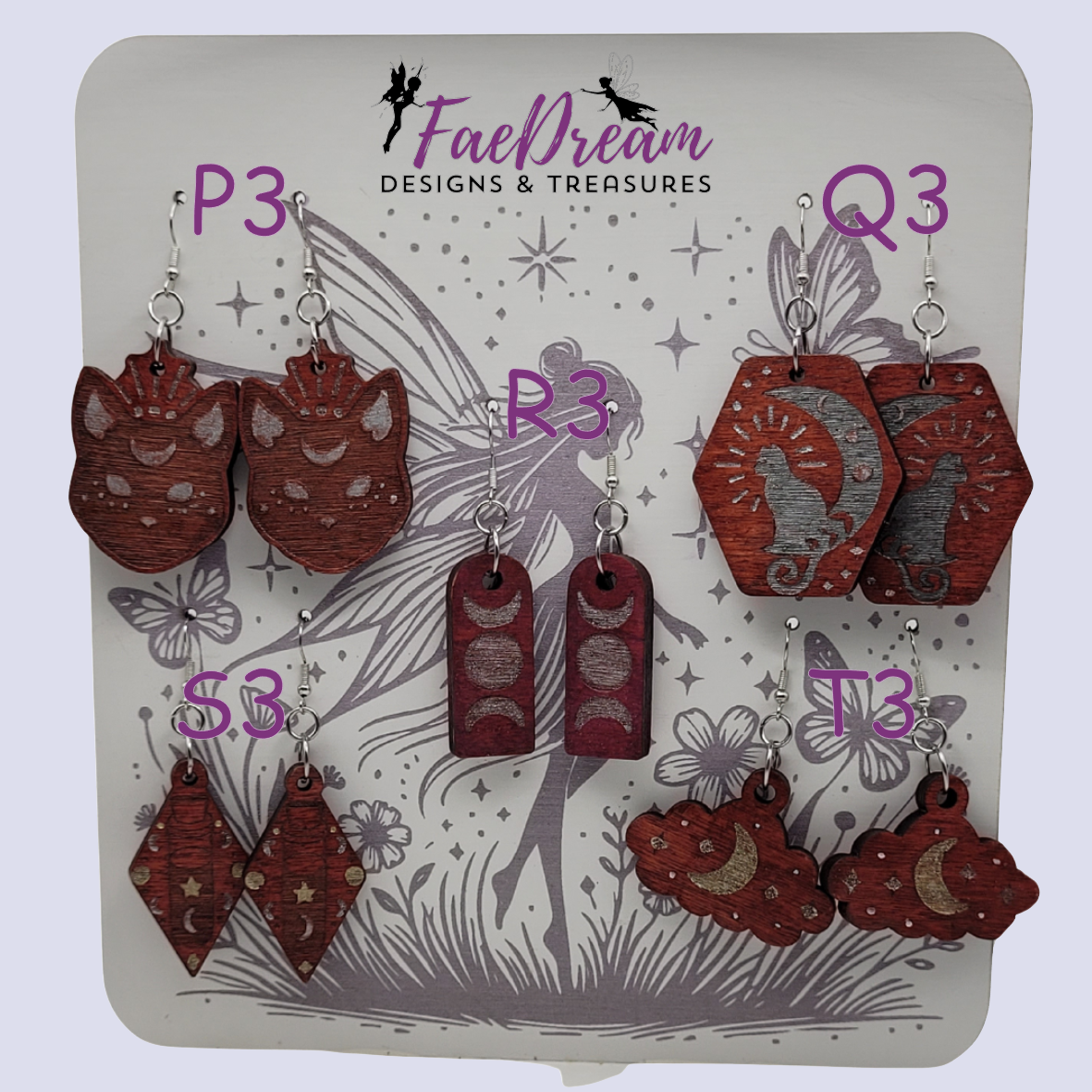 Handcrafted Mystical Earrings from the Enchanted Sky - Collection 7