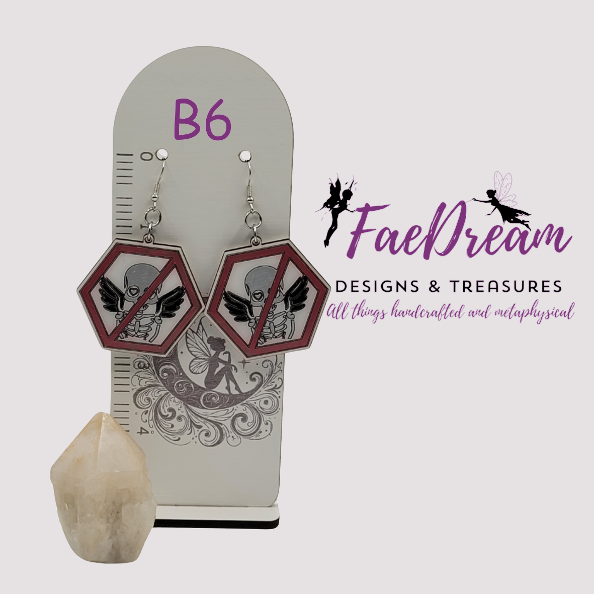 Handcrafted Valentines Day Hanging Earrings - Stupid Cupid Collection