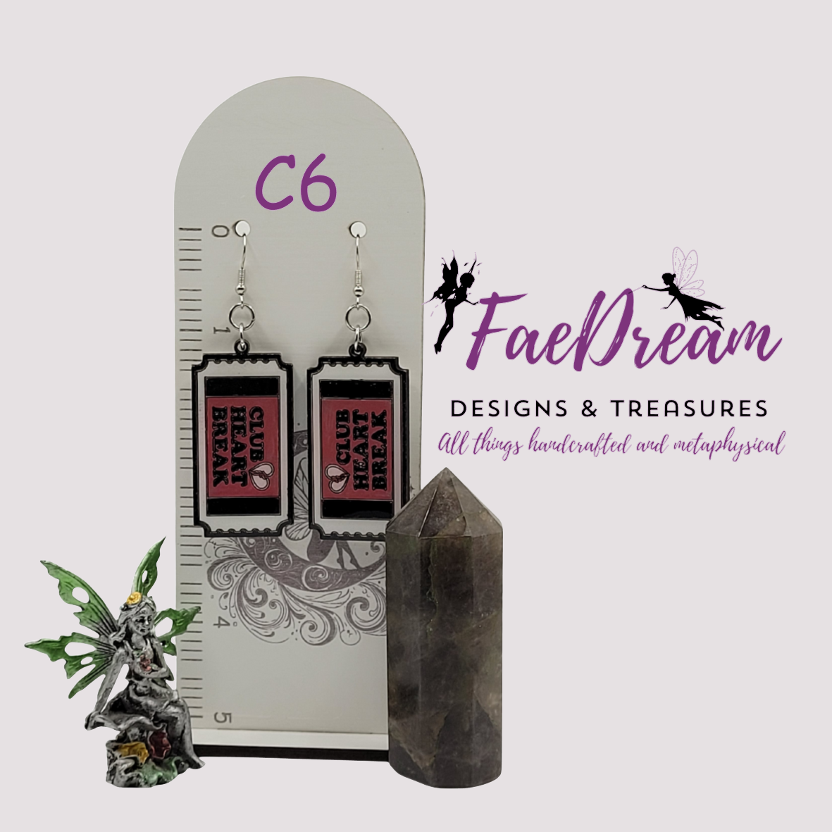 Handcrafted Valentines Day Hanging Earrings - Stupid Cupid Collection