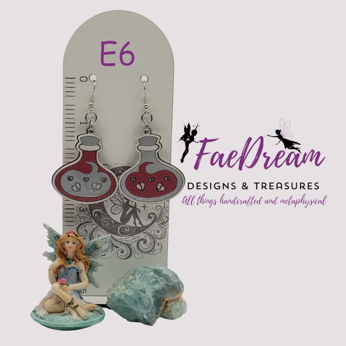 Handcrafted Valentines Day Hanging Earrings - Stupid Cupid Collection