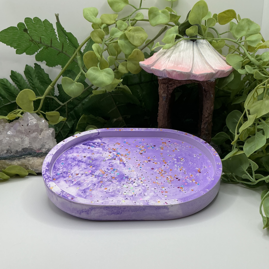 Oval Mirror Trinket Tray - Small