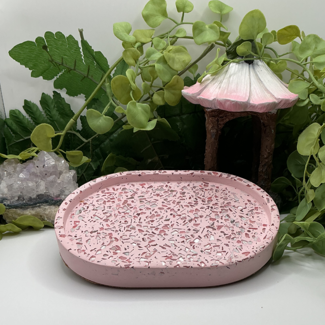 Oval Mirror Trinket Tray - Small