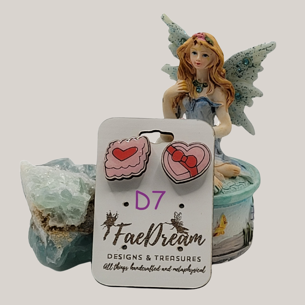 Handcrafted Valentines Day Stud Earrings - Sweet Treats Collection