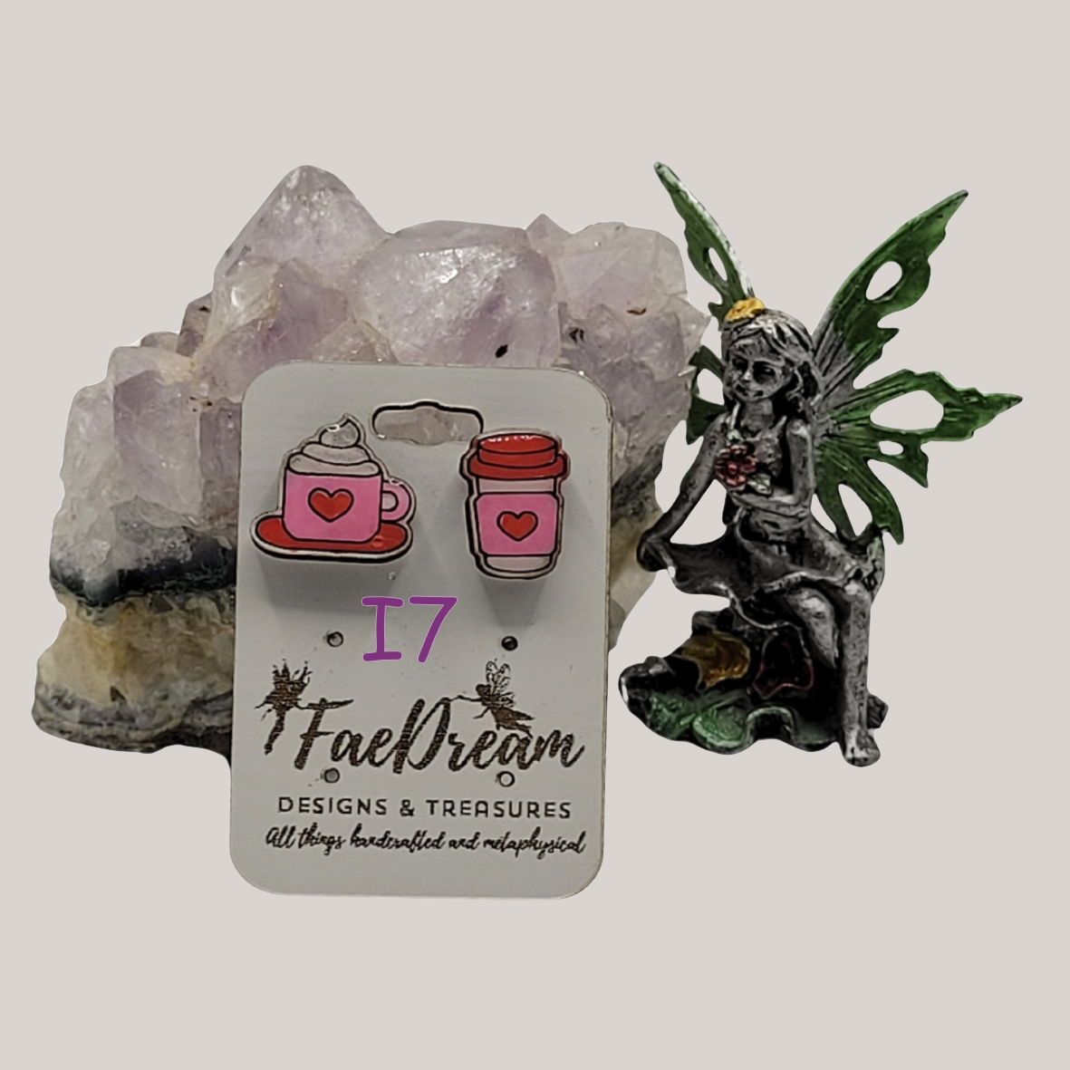 Handcrafted Valentines Day Stud Earrings - Sweet Treats Collection