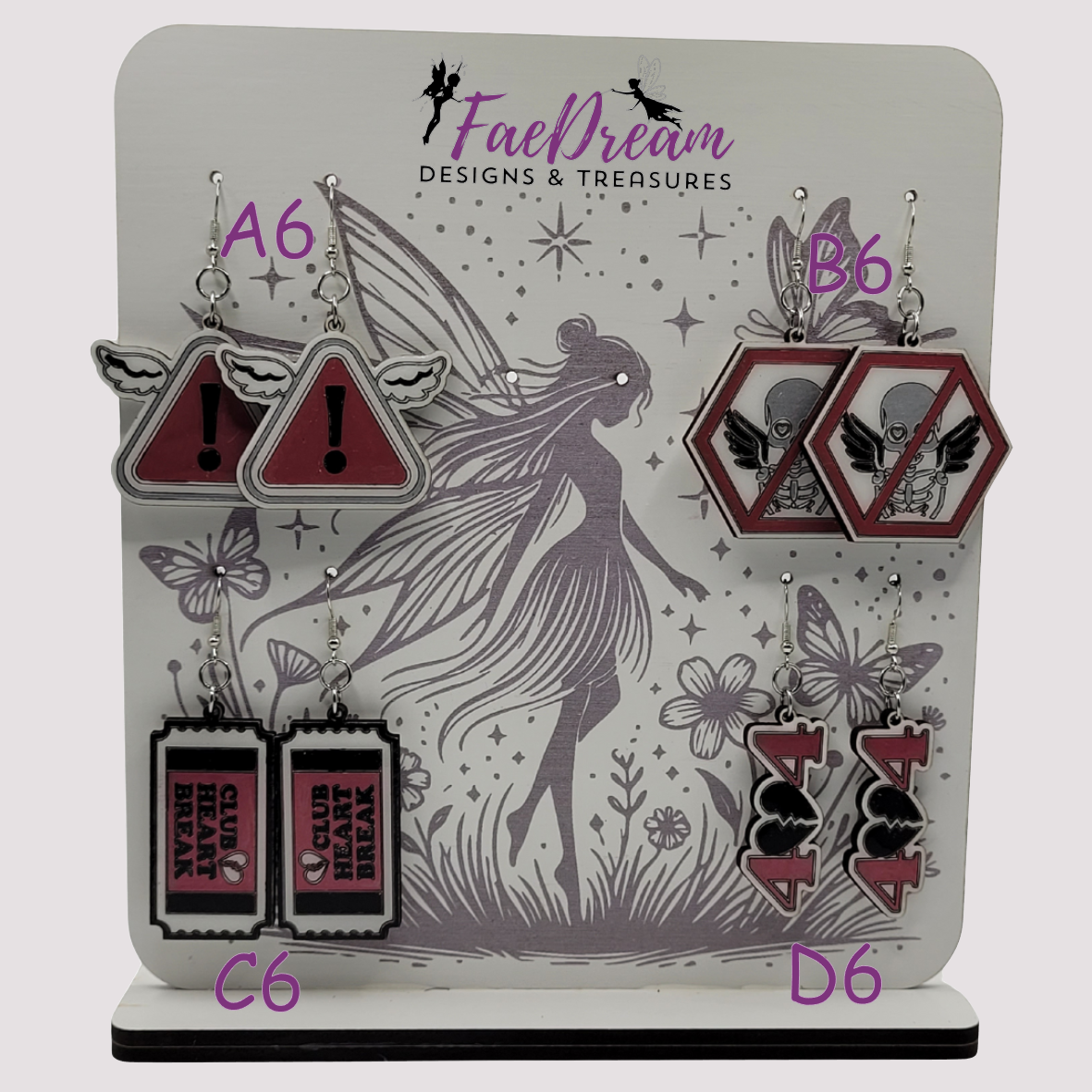 Handcrafted Valentines Day Hanging Earrings - Stupid Cupid Collection