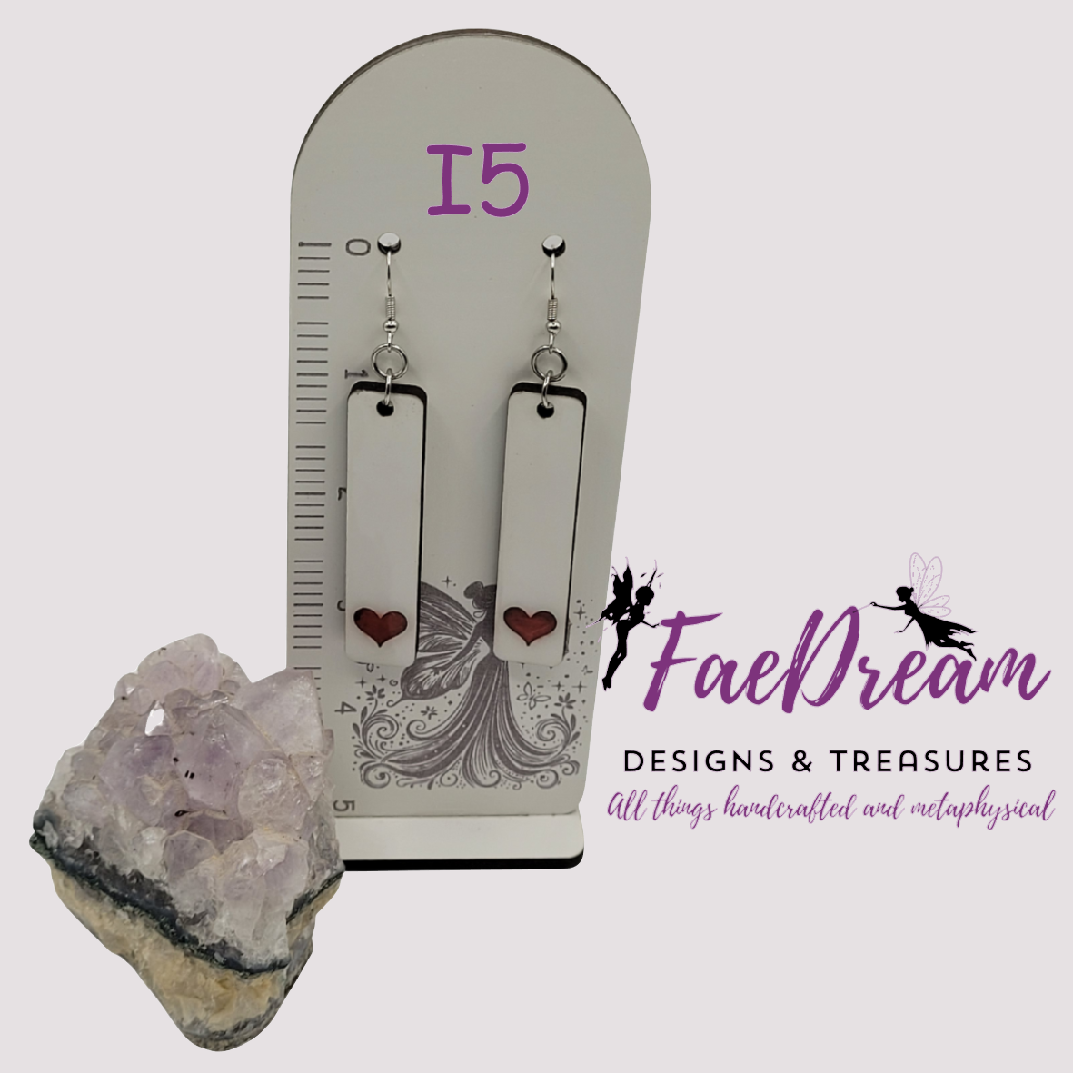 Handcrafted Valentines Day Hanging Earrings - True Love Collection