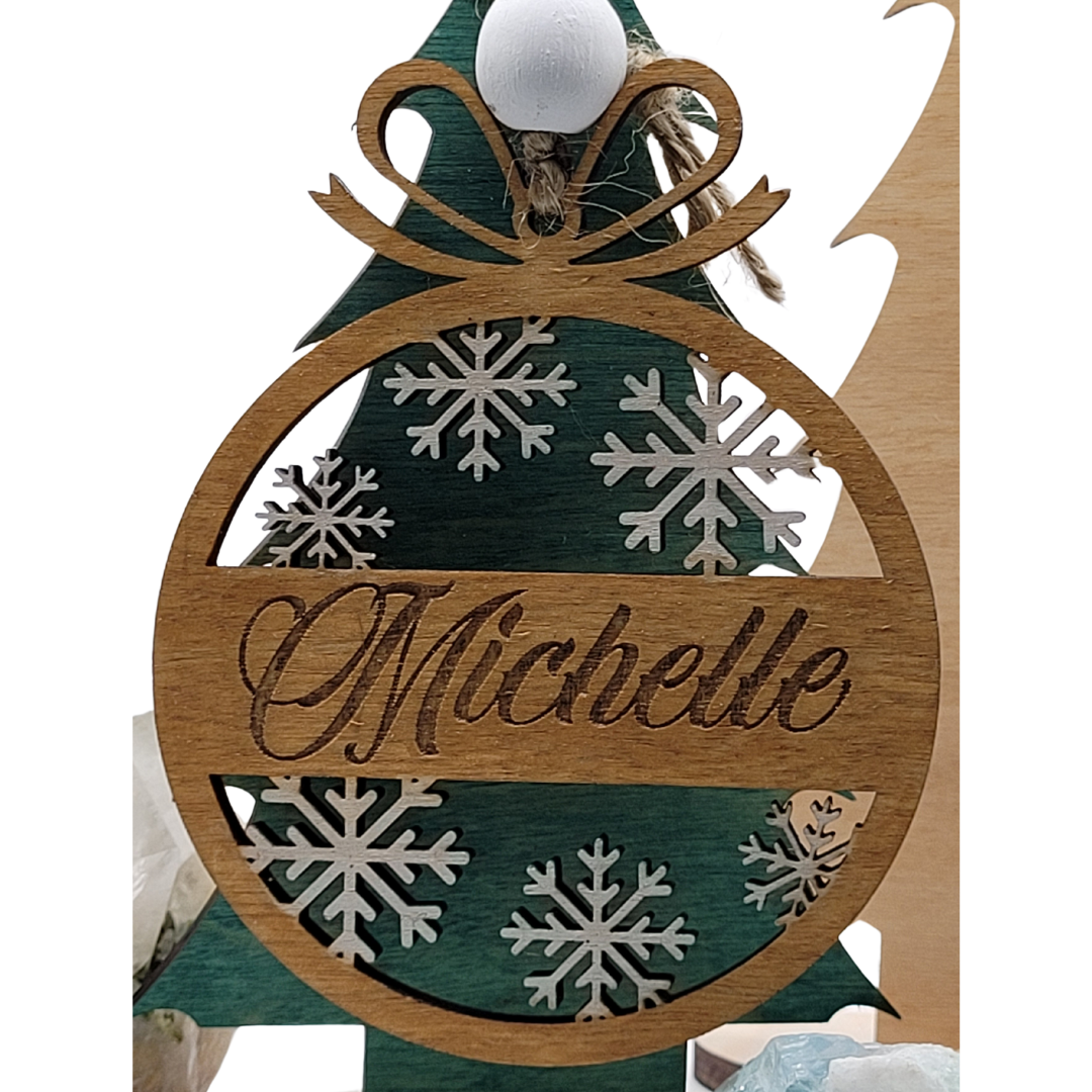 Personalized Christmas Ornament (Custom; choose your name and color)