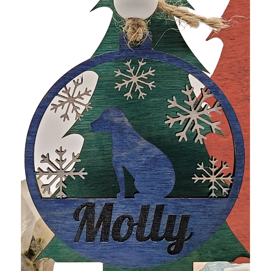 Personalized Wooden Christmas Ornaments - More than 20 Festive Styles to Choose From - Custom Christmas Tree Ornaments - Christmas Baubles