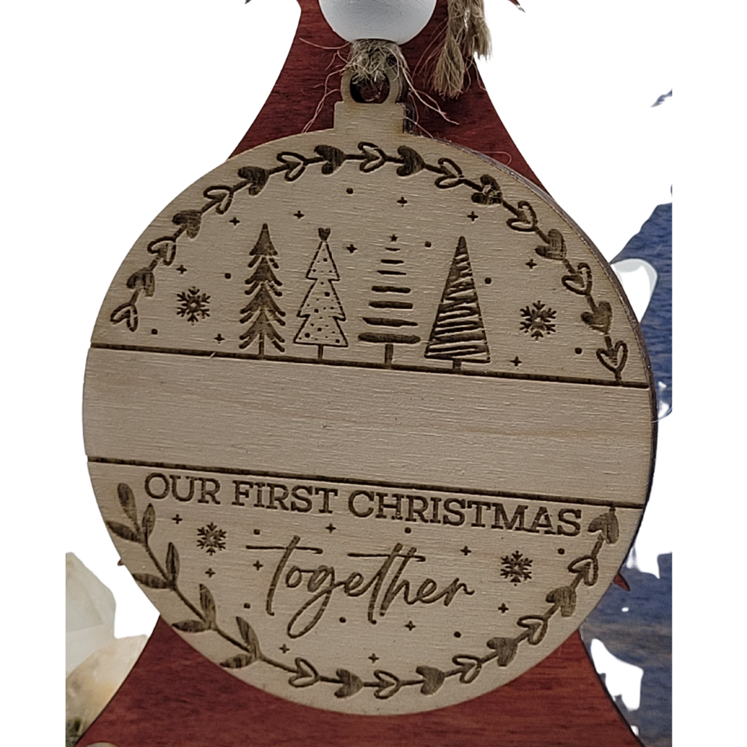 Personalized Wooden Christmas Ornaments - More than 20 Festive Styles to Choose From - Custom Christmas Tree Ornaments - Christmas Baubles