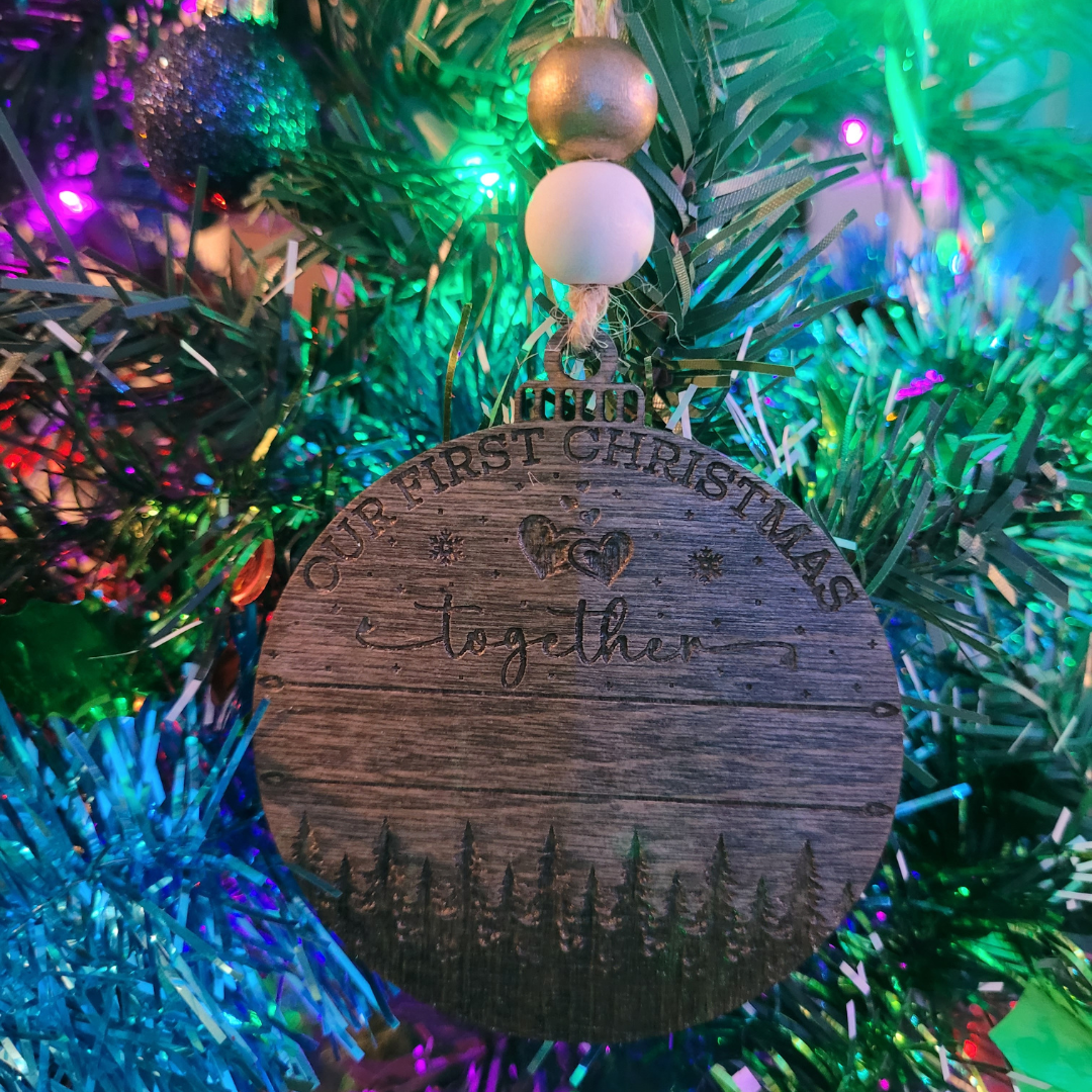 Personalized Wooden Christmas Ornaments - More than 20 Festive Styles to Choose From - Custom Christmas Tree Ornaments - Christmas Baubles