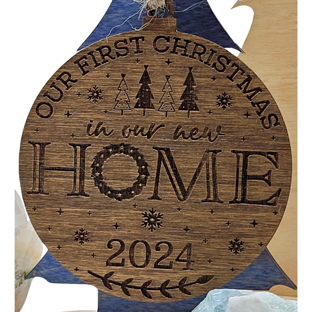 Personalized Wooden Christmas Ornaments - More than 20 Festive Styles to Choose From - Custom Christmas Tree Ornaments - Christmas Baubles