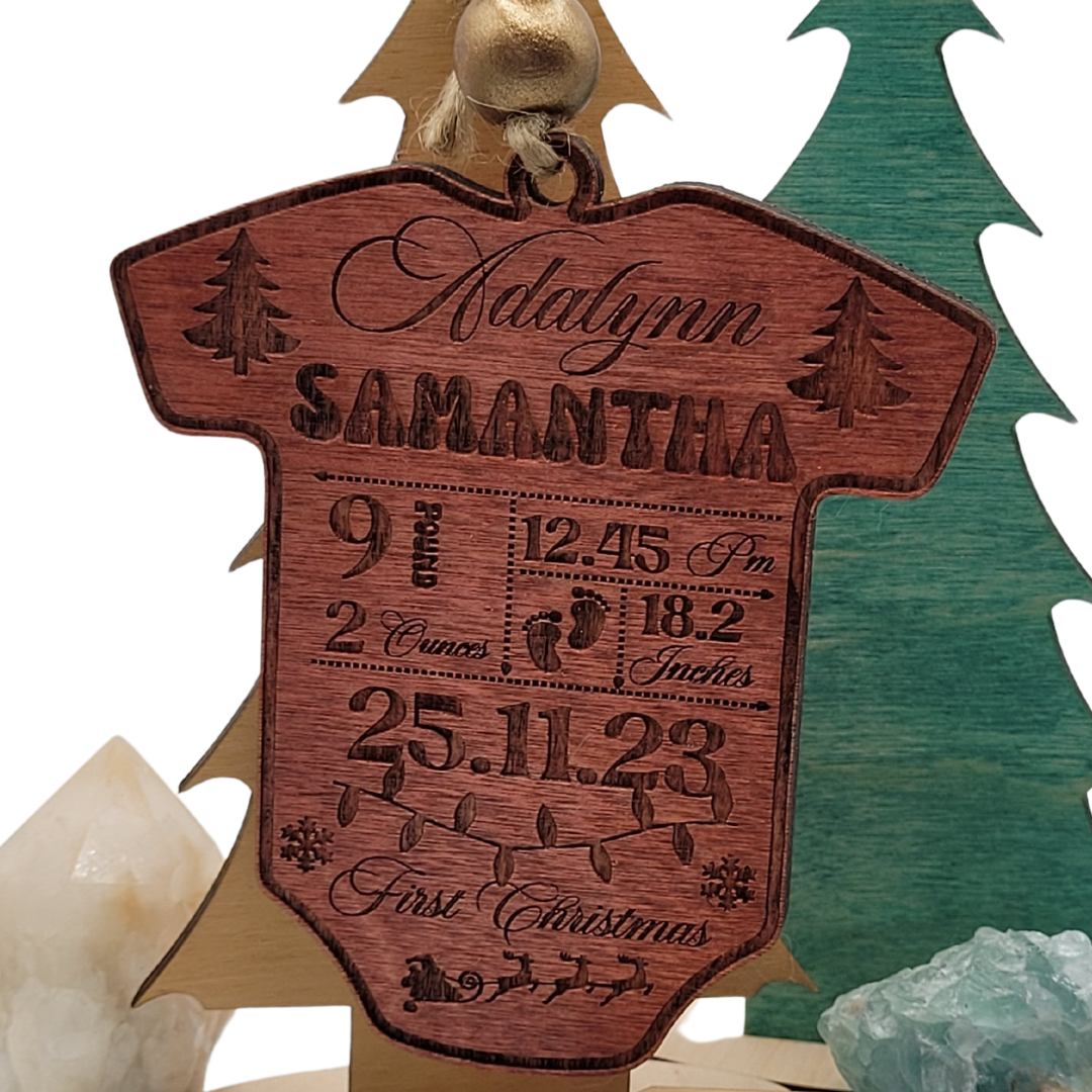 Personalized Christmas Ornament (Custom; choose your name and color)