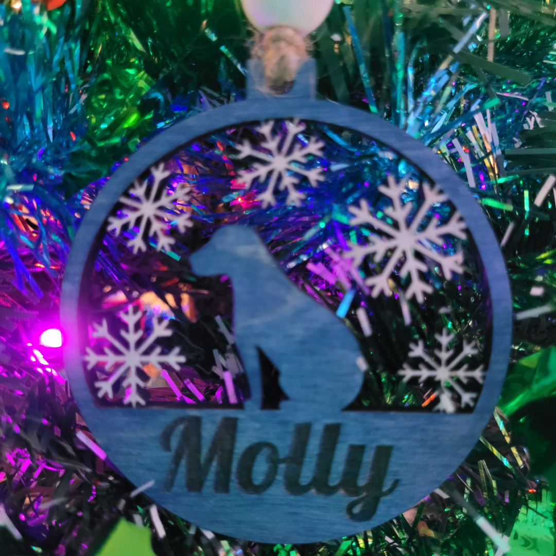 Personalized Wooden Christmas Ornaments - More than 20 Festive Styles to Choose From - Custom Christmas Tree Ornaments - Christmas Baubles