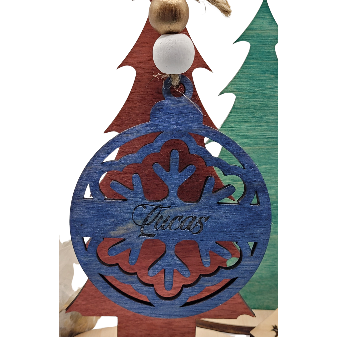 Personalized Wooden Christmas Ornaments - More than 20 Festive Styles to Choose From - Custom Christmas Tree Ornaments - Christmas Baubles