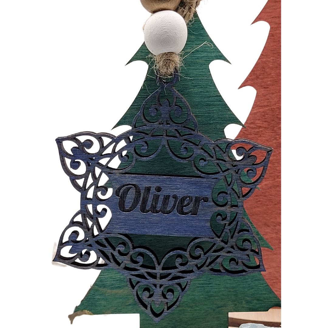 Personalized Wooden Christmas Ornaments - More than 20 Festive Styles to Choose From - Custom Christmas Tree Ornaments - Christmas Baubles