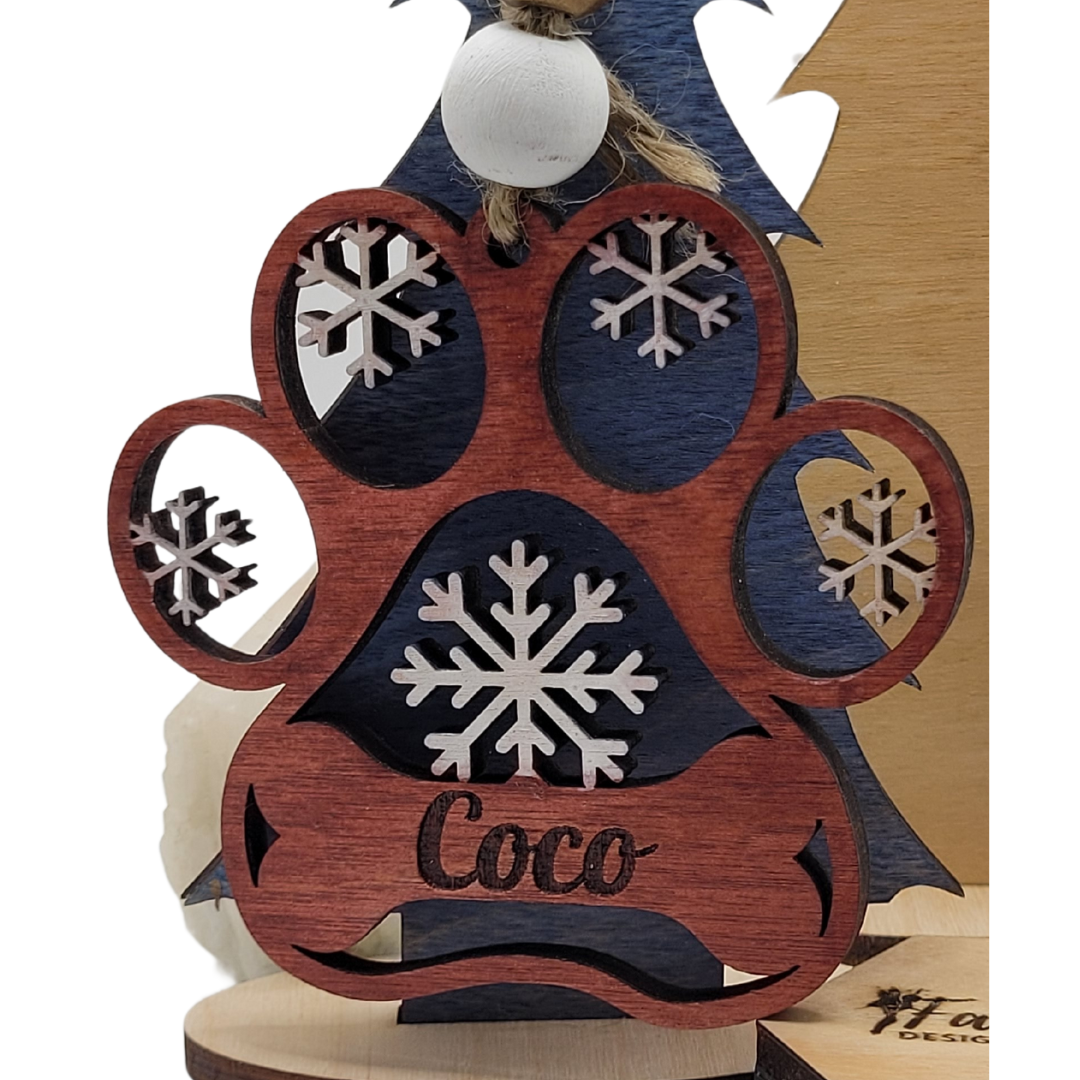 Personalized Christmas Ornament (Custom; choose your name and color)