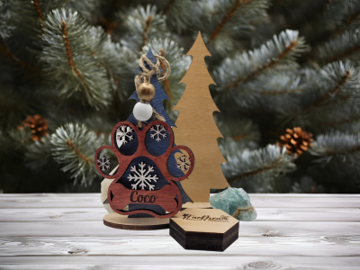 Personalized Christmas Ornament (Custom; choose your name and color)