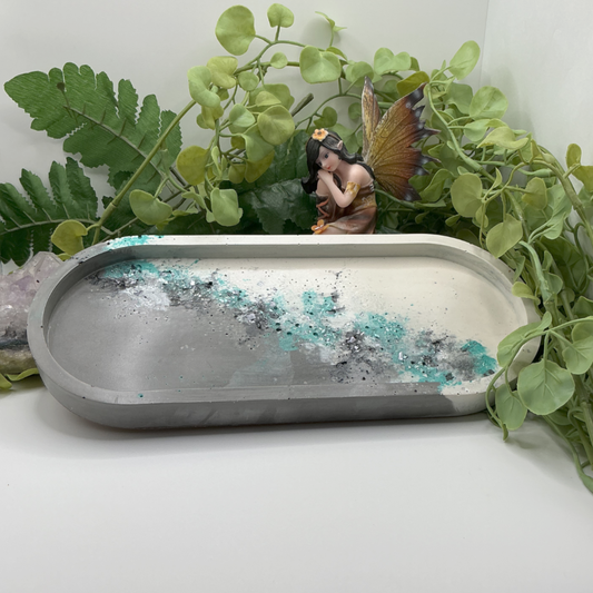 Oval Geode Trinket Tray - Large