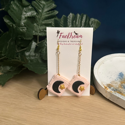 Halloween Book Earrings