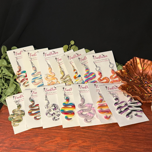 Hanging Serpent Earrings